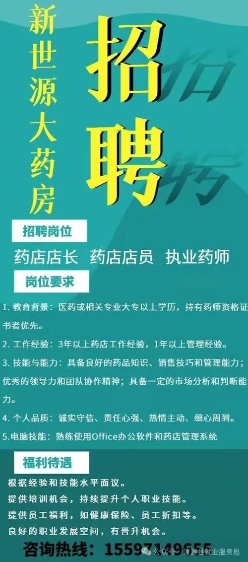 药店营业员招聘男的可以进吗