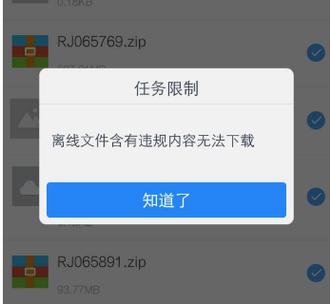 网盘分享文件含有违规内容