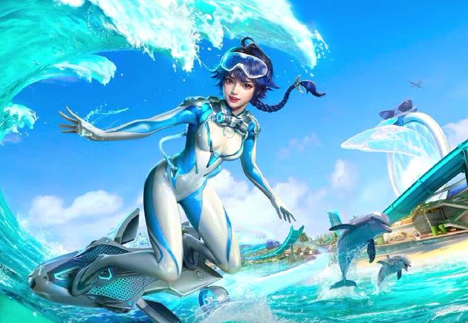 和平精英超体海洋之心长腿图