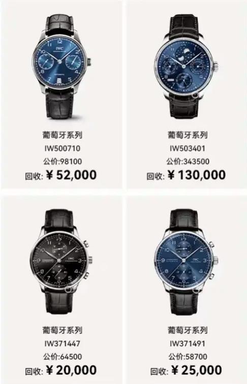 葡萄牙万国表价格大全