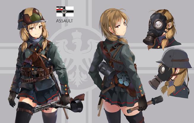 战地1动漫少女