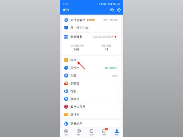 打开支付宝付款记录截图2