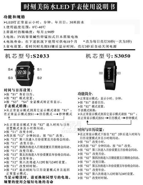 电子表使用教程