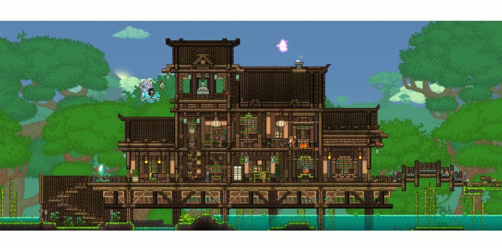 泰拉瑞亚王朝木建筑图