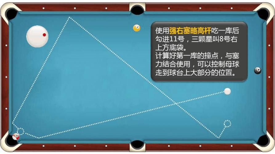 台球杆法和和走位图解