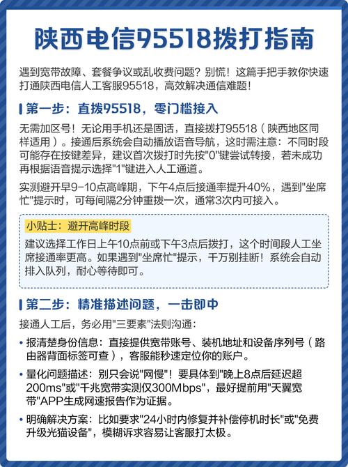 电信宽带故障95518怎么拨打