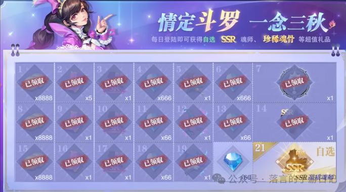 在斗罗每日签到