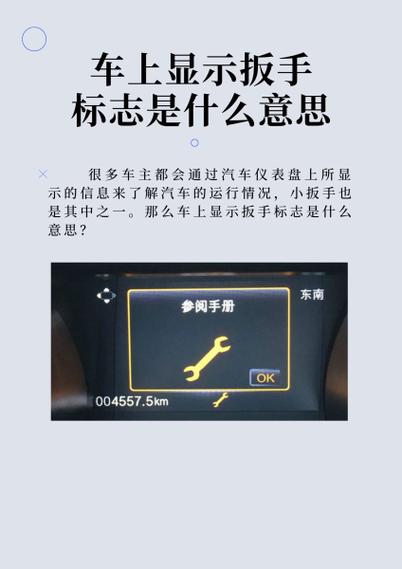 车屏幕上出现扳手是什么