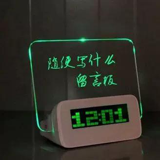 电子留言板闹钟说明书