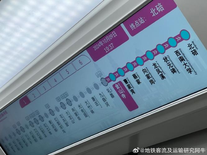 重庆地铁六号线全程站点