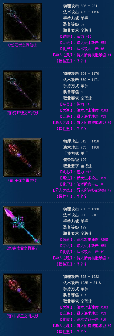 倩女幽魂最变态的装备