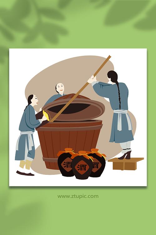 酿酒插画截图2