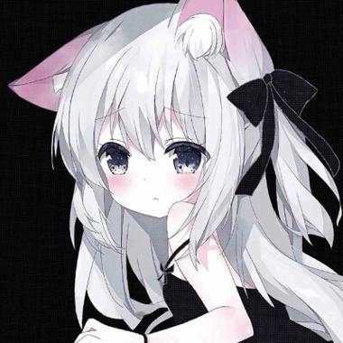 猫耳女生动漫萌头像