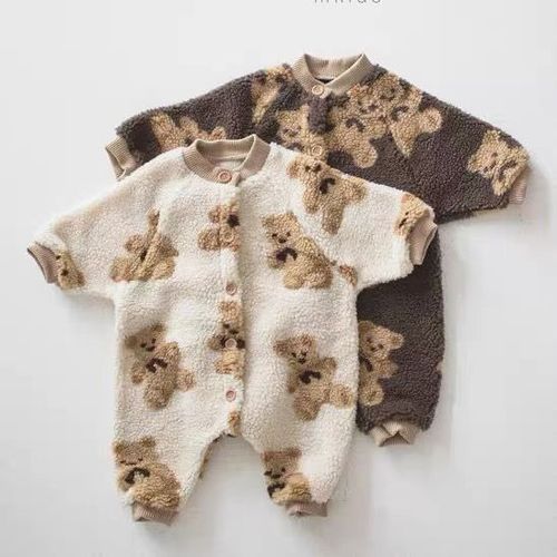小熊连体爬服编织视频