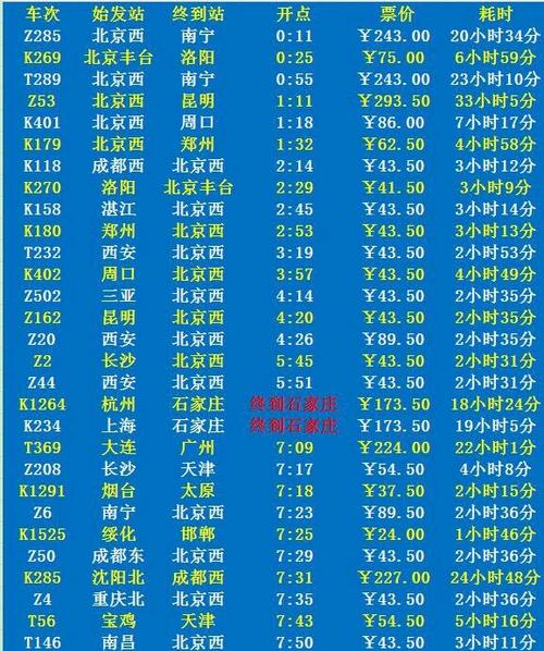 火车列车时刻表的软件截图2
