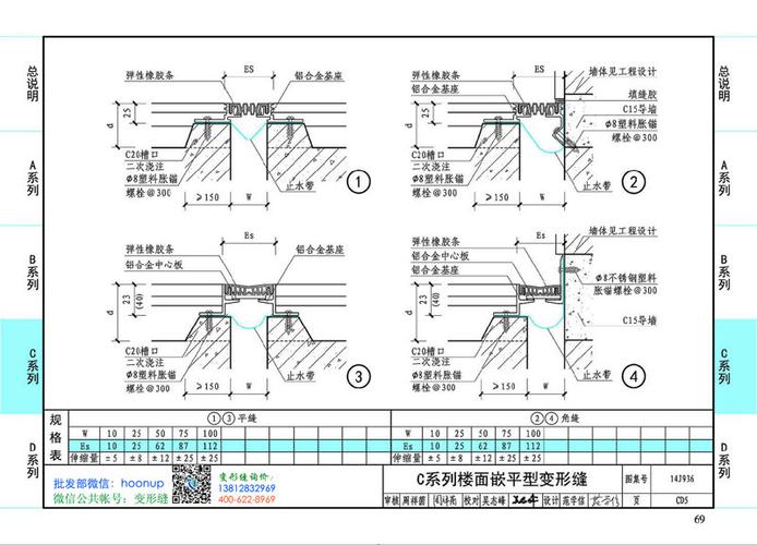 国标14j936变形缝图集