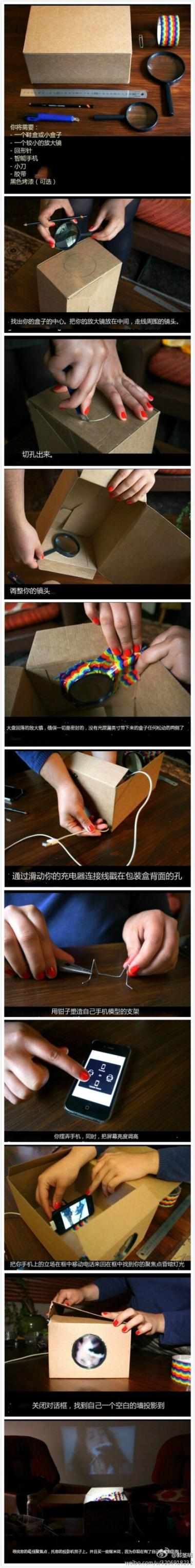 旧手机自制高清投影仪