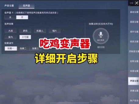 如何在和平精英里开变声器