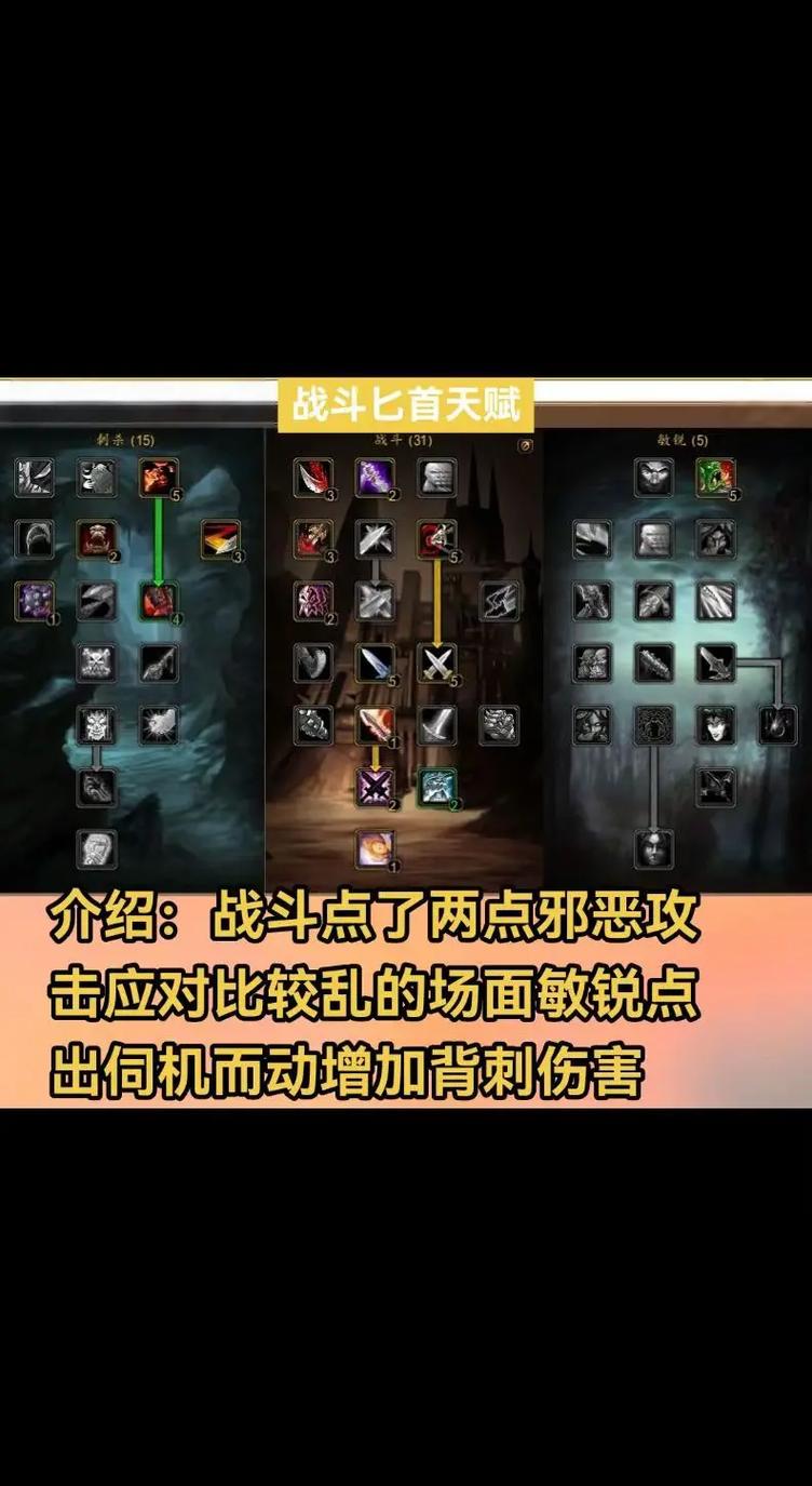 战斗匕首贼天赋和输出手法
