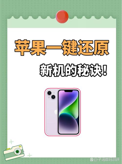 苹果怎么一键还原新机