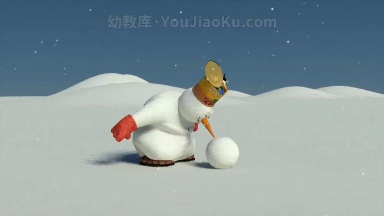雪人小白小白想要一面镜子