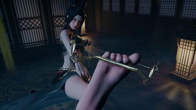 王者光脚女英雄挠痒痒