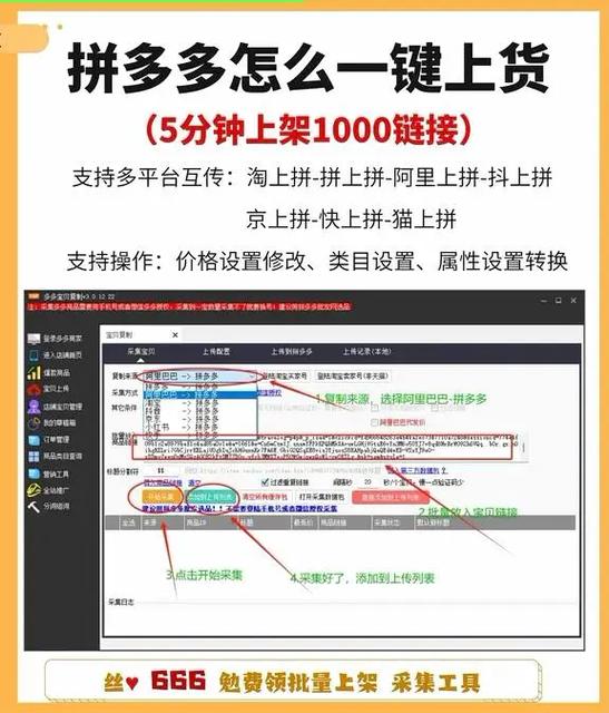 支持铺货到拼多多的软件
