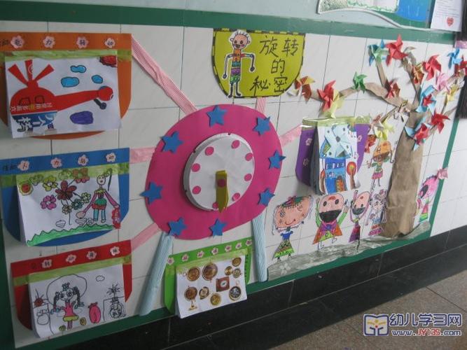 幼儿园关于旋转的主题墙