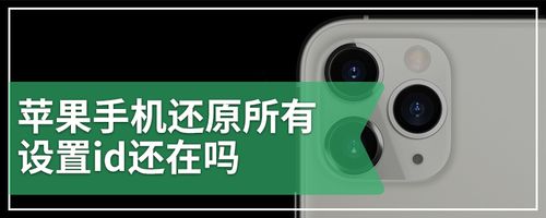 苹果还原所有设置id还在吗