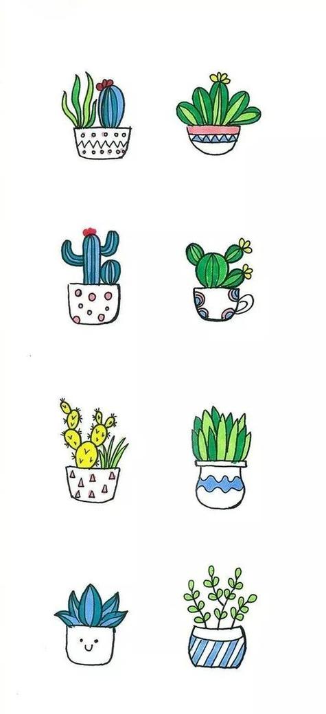 可爱小植物简笔画 可爱小植物简笔画