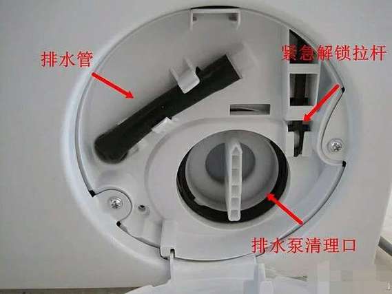 洗衣机底部积水怎么排掉图解截图3