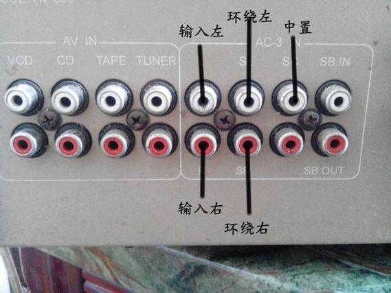 环绕中置音箱接线图
