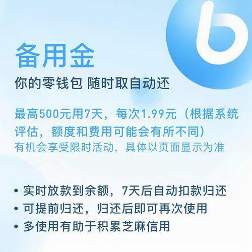 支付宝备用金有风险吗