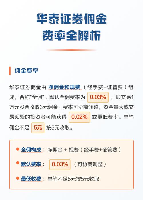 华泰证券的佣金是多少