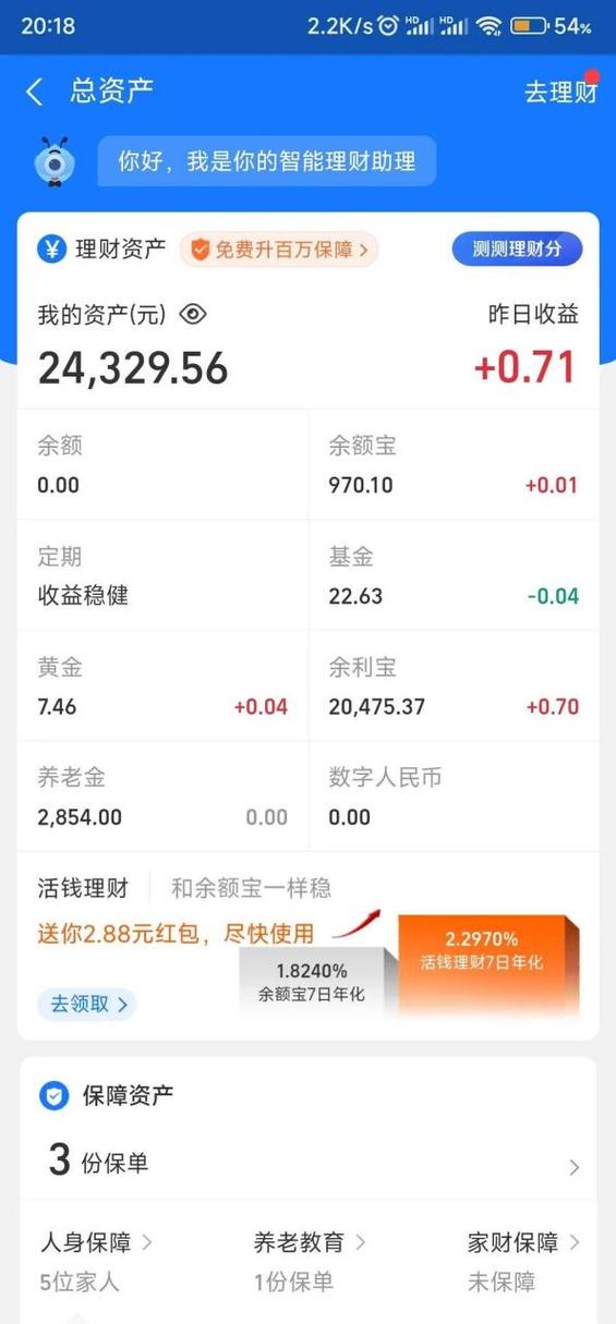 活期余额和总资产不一样