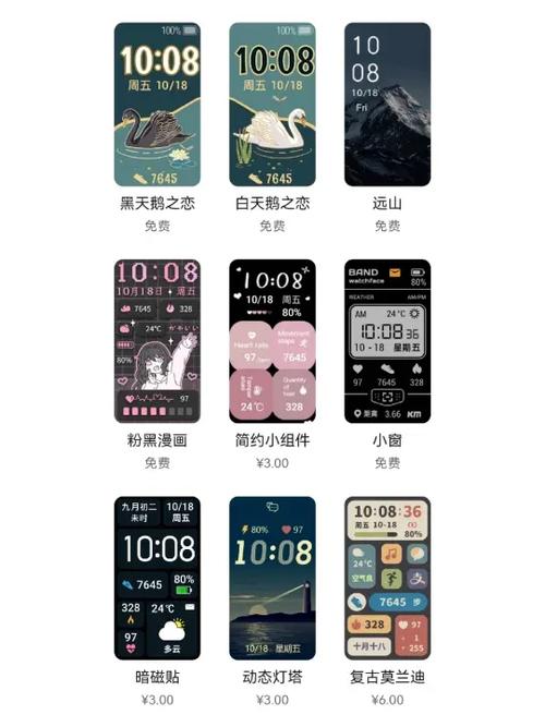 华为手环8可以自己设置壁纸吗