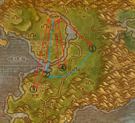 联盟1-60任务升级路线地图截图1