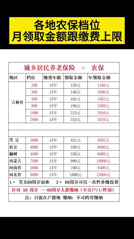 新农保一月领多少钱