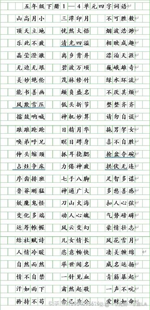 带有四字的四字词语 带有四字的四字词语
