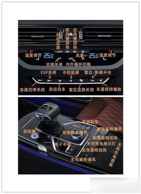 红旗h5中控屏幕开关图解