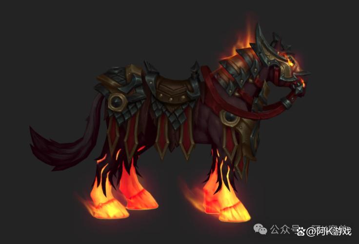 魔兽世界黑色战驹缰绳什么样