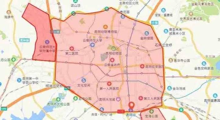昆明区域划分