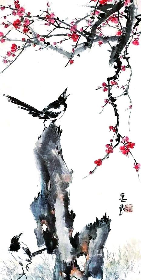 王雪涛的喜鹊作品