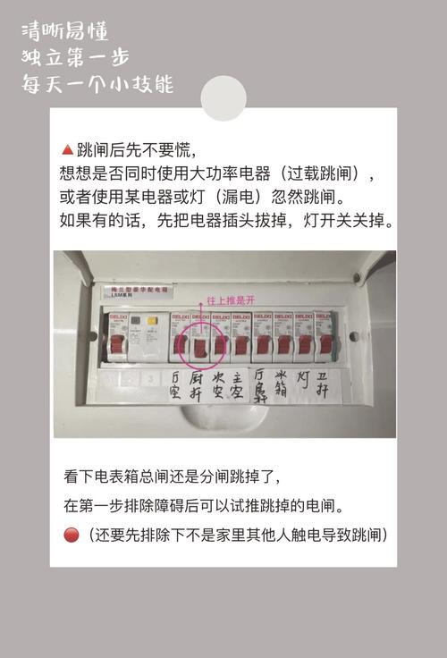 跳闸推上去还是没电咋回事