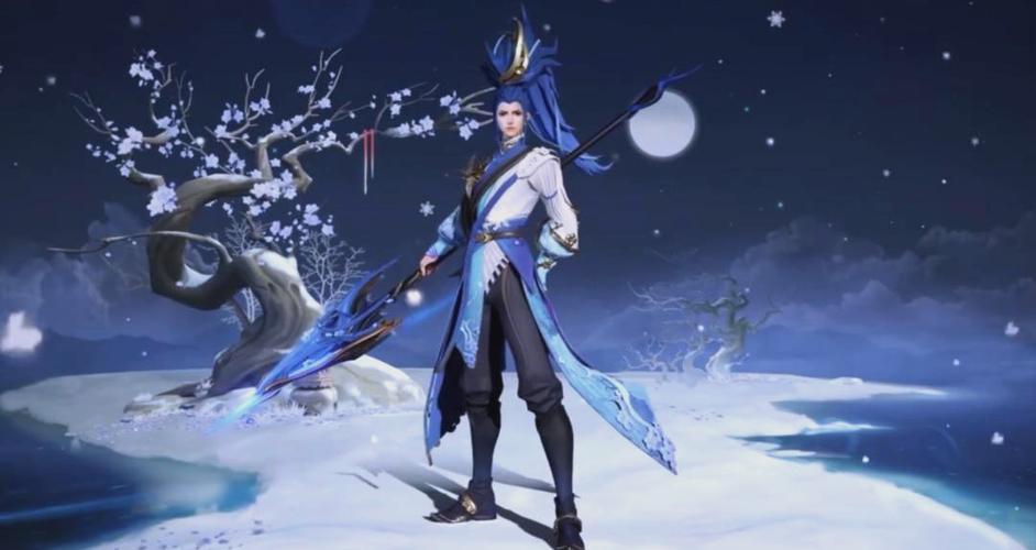 王者韩信傲雪梅枪壁纸