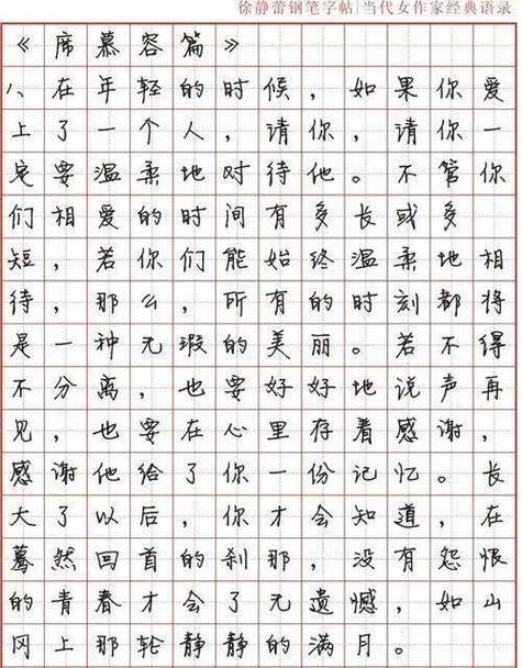 徐静蕾书法作品