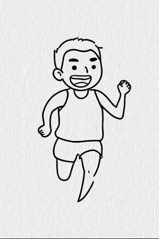 起跑线简笔画截图2