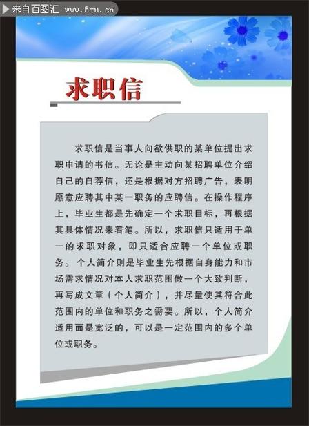 求职信修改