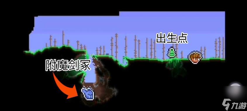 泰拉瑞亚石中剑的位置