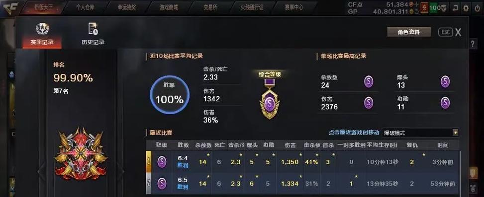 CF战绩查询入口